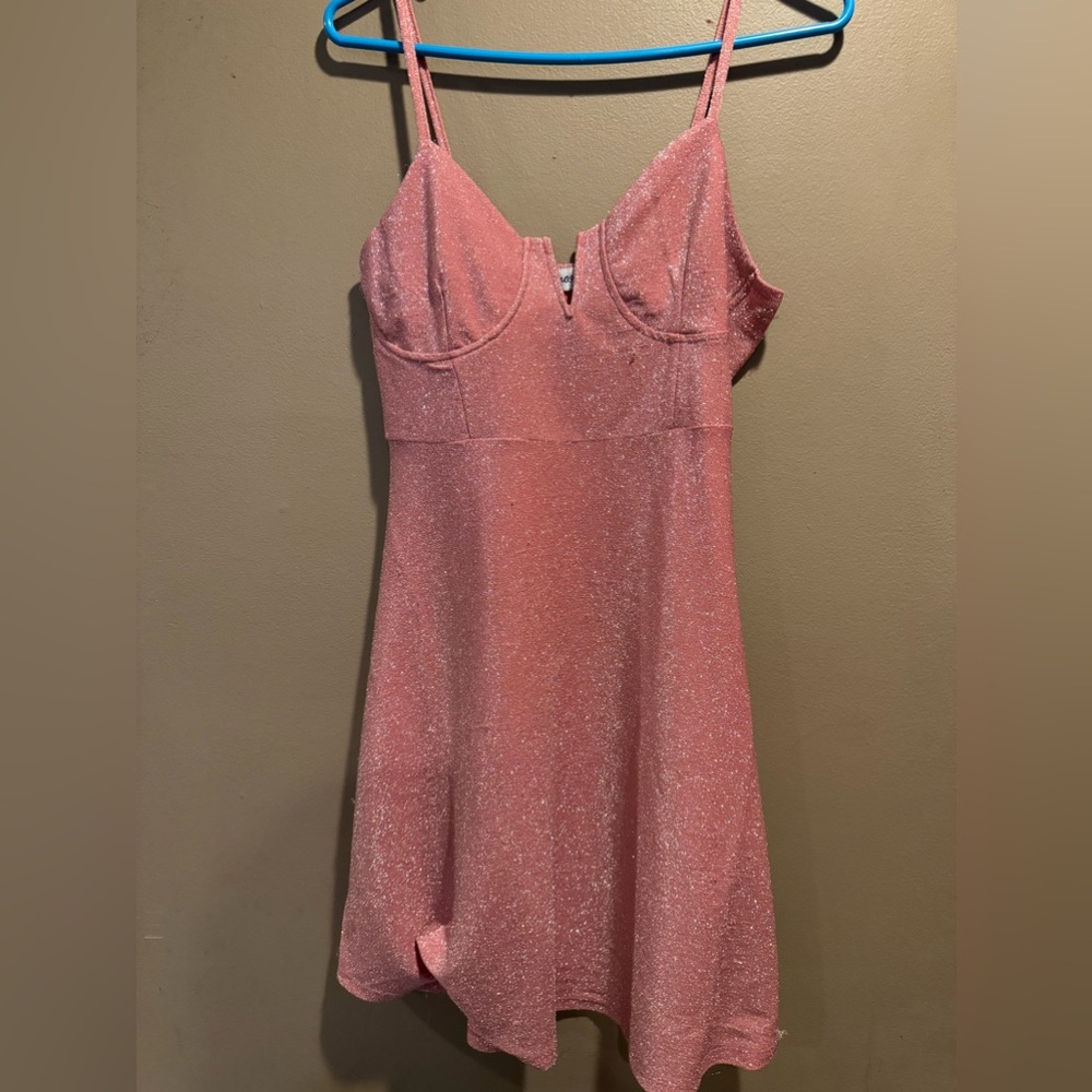 Almost famous PiNk shimmer dress